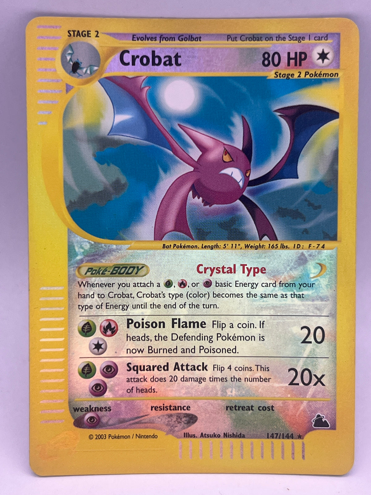 Pokémon - Crobat 147/144 Rev Holo Skyridge