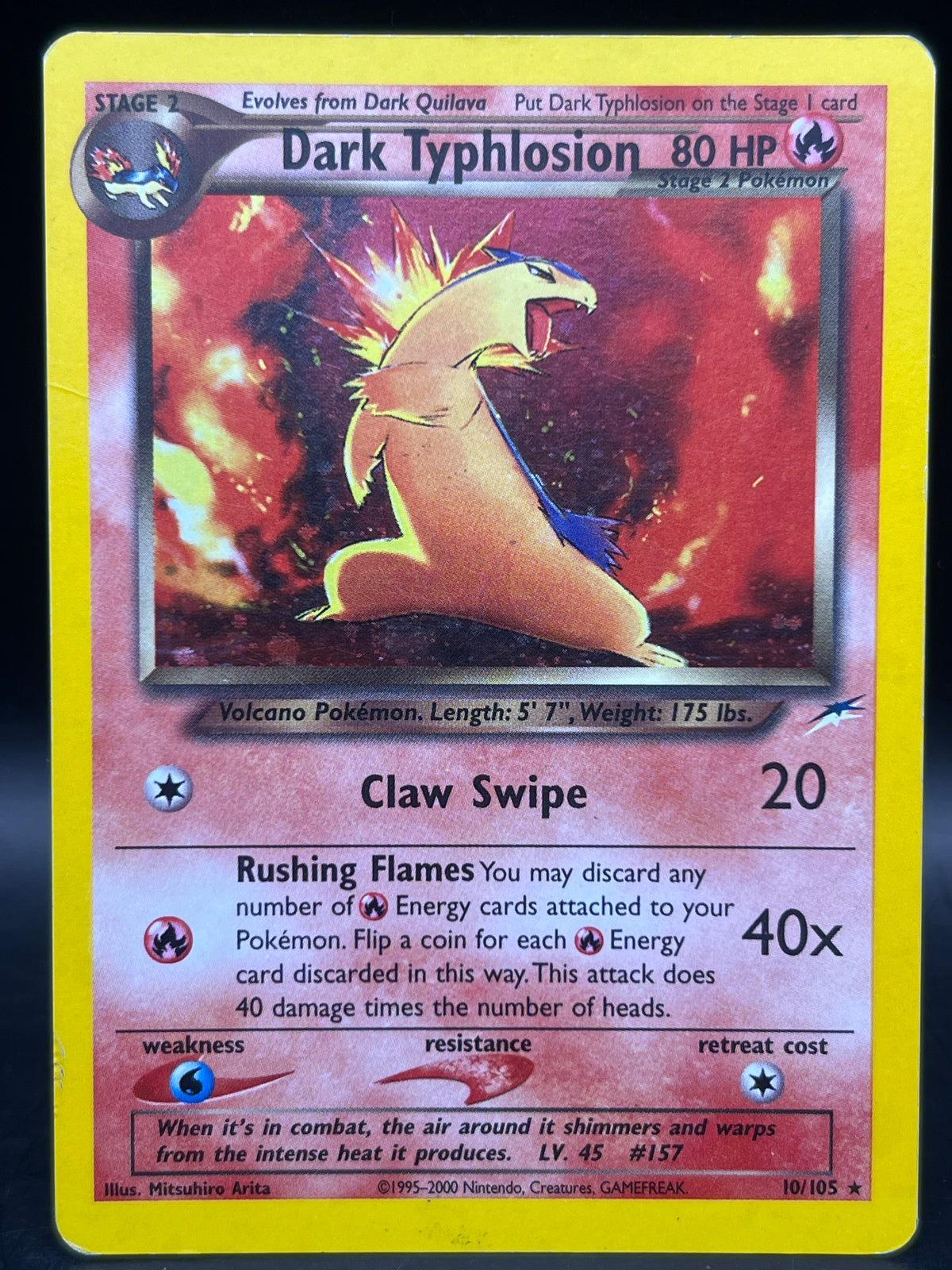 Dark Typhlosion 10/105 Holo Neo Destiny