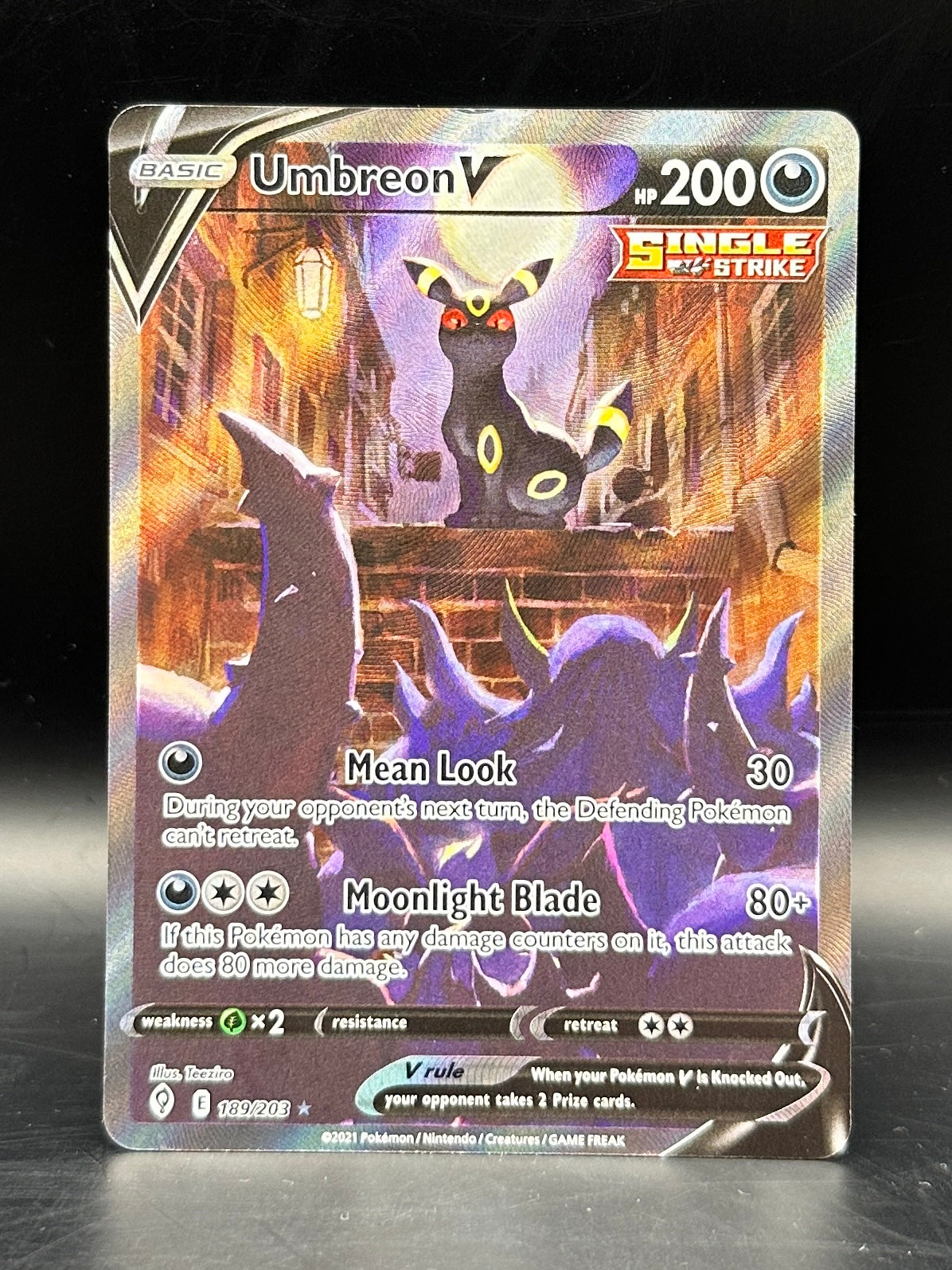 Umbreon V Alt Art - Evolving Skies - 189/203