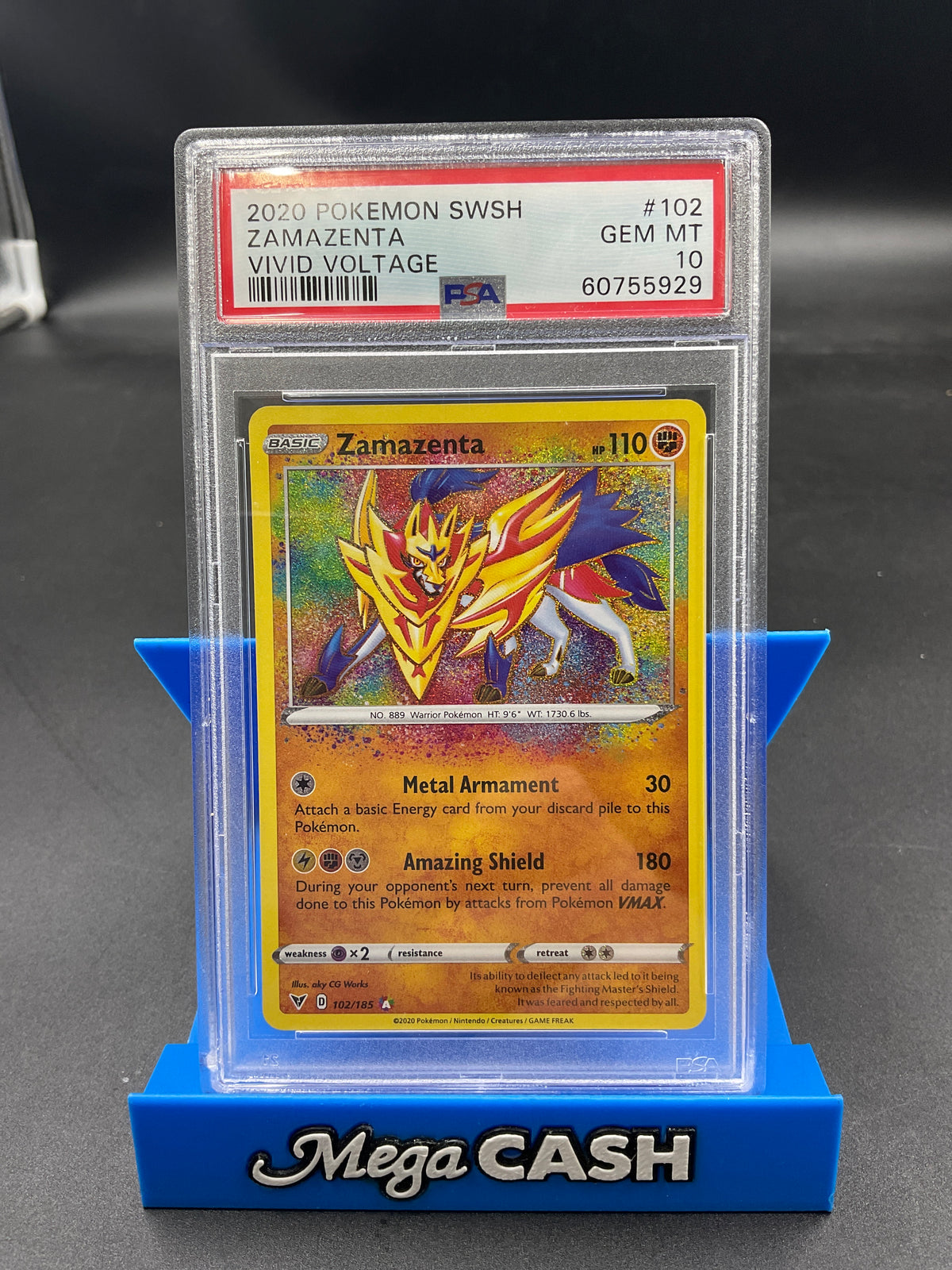 PSA 10 Zamazenta 102/185 Vivid Voltage