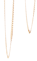 9ct Yellow Gold Flat Curb Link Chain Necklace