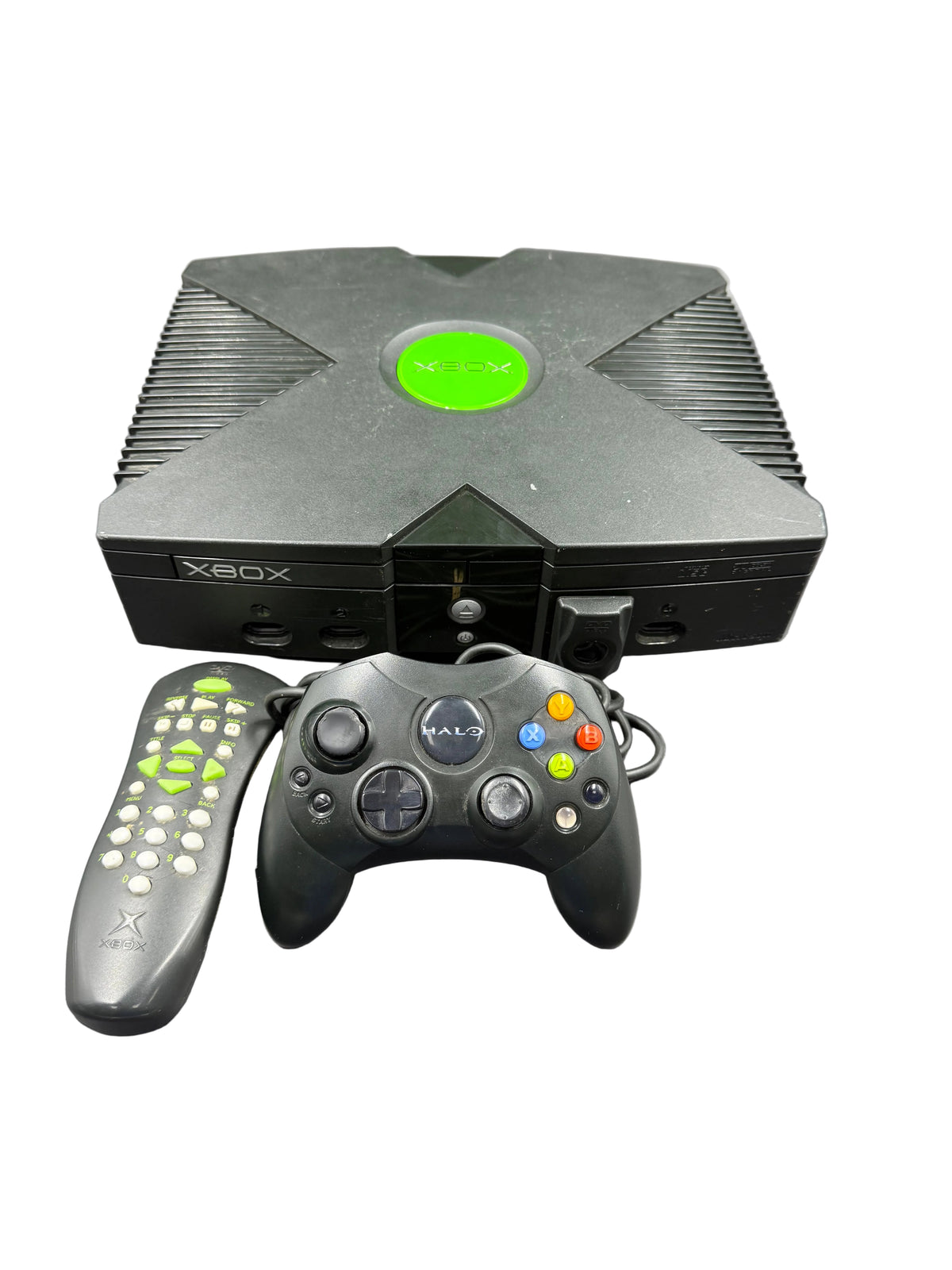 Microsoft Original Xbox With DVD Playback Kit & Remote + 1 Controller - See Description