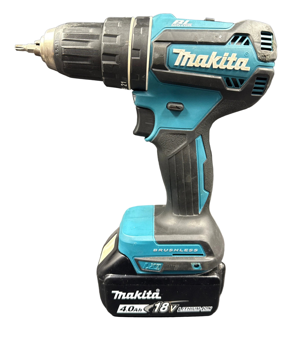 MAKITA - Brushless Hammer Drill with 4.0Ah Battery - DHP485 + BL1840B