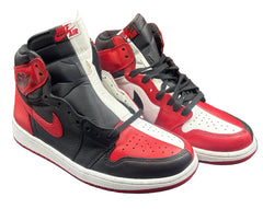 NIKE - Air Jordan 1 Retro High Tops - With Black and Red Laces - Size 9 US Men’s