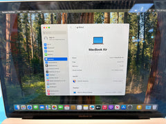 APPLE MACBOOK AIR 2020 M1 CHIP 8GB RAM 256GB SSD - WITH PROTECTIVE CASE