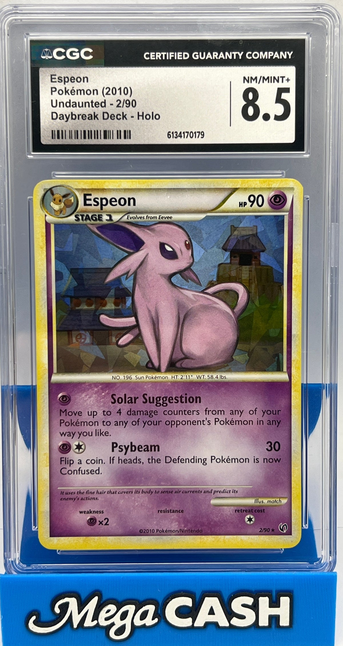 Pokémon - CGC 8.5 Espeon 2/90 Cracked Ice