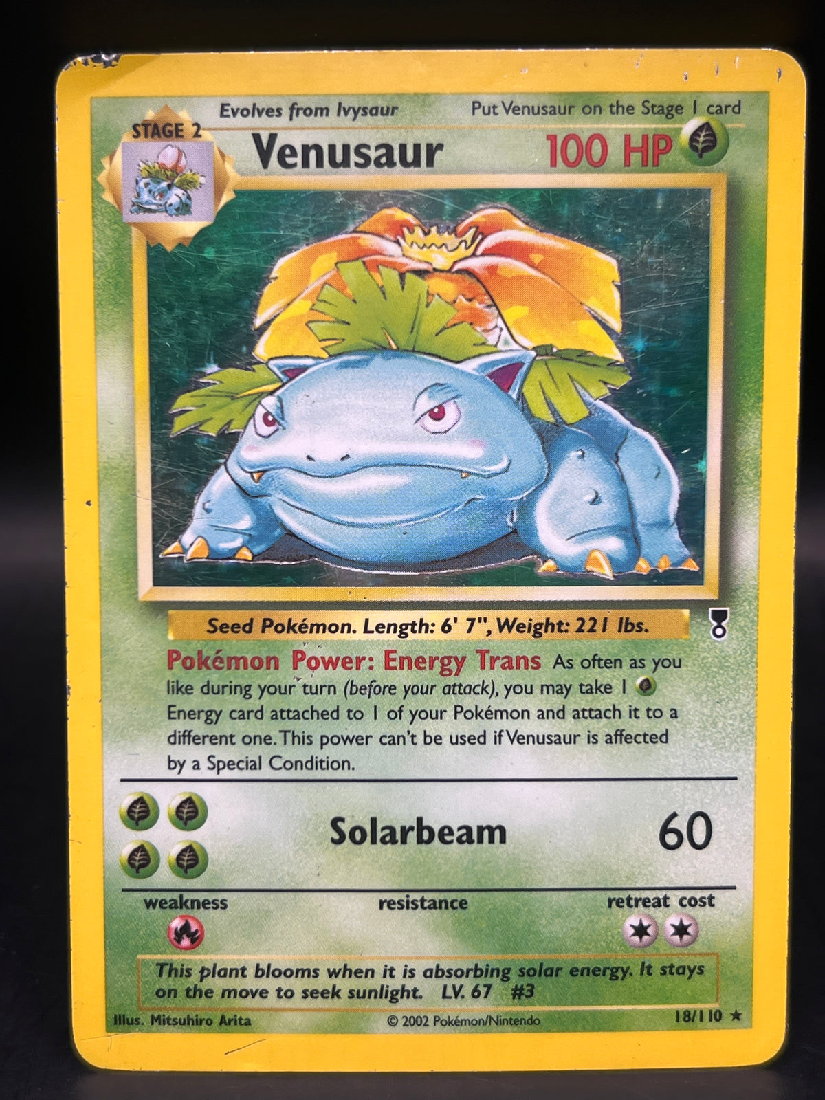 Venusaur Holo 18/110 Legendary Collection