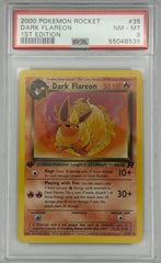 Pokemon PSA 8 Dark Flareon 35/82 1st Edition Rocket