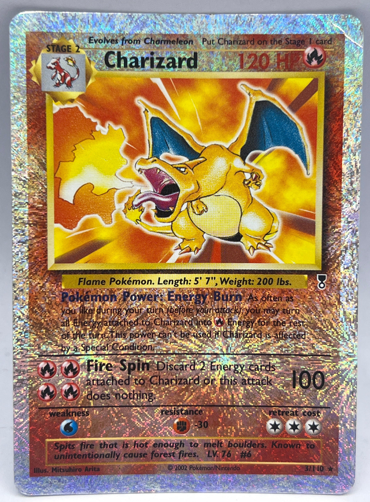 Pokémon - Charizard 3/110 Rev Holo Legendary Collection