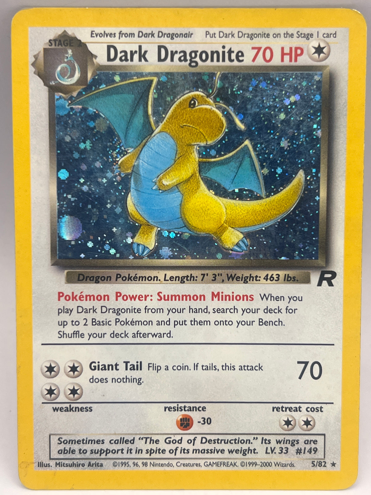Pokémon - Dark Dragonite 5/82 Holo Rocket