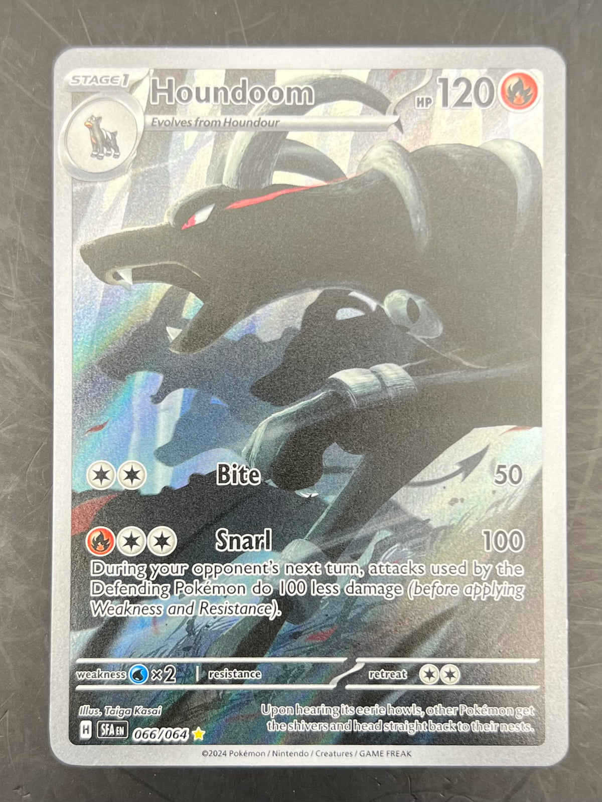 Houndoom Illustration Rare - Shrouded Fable