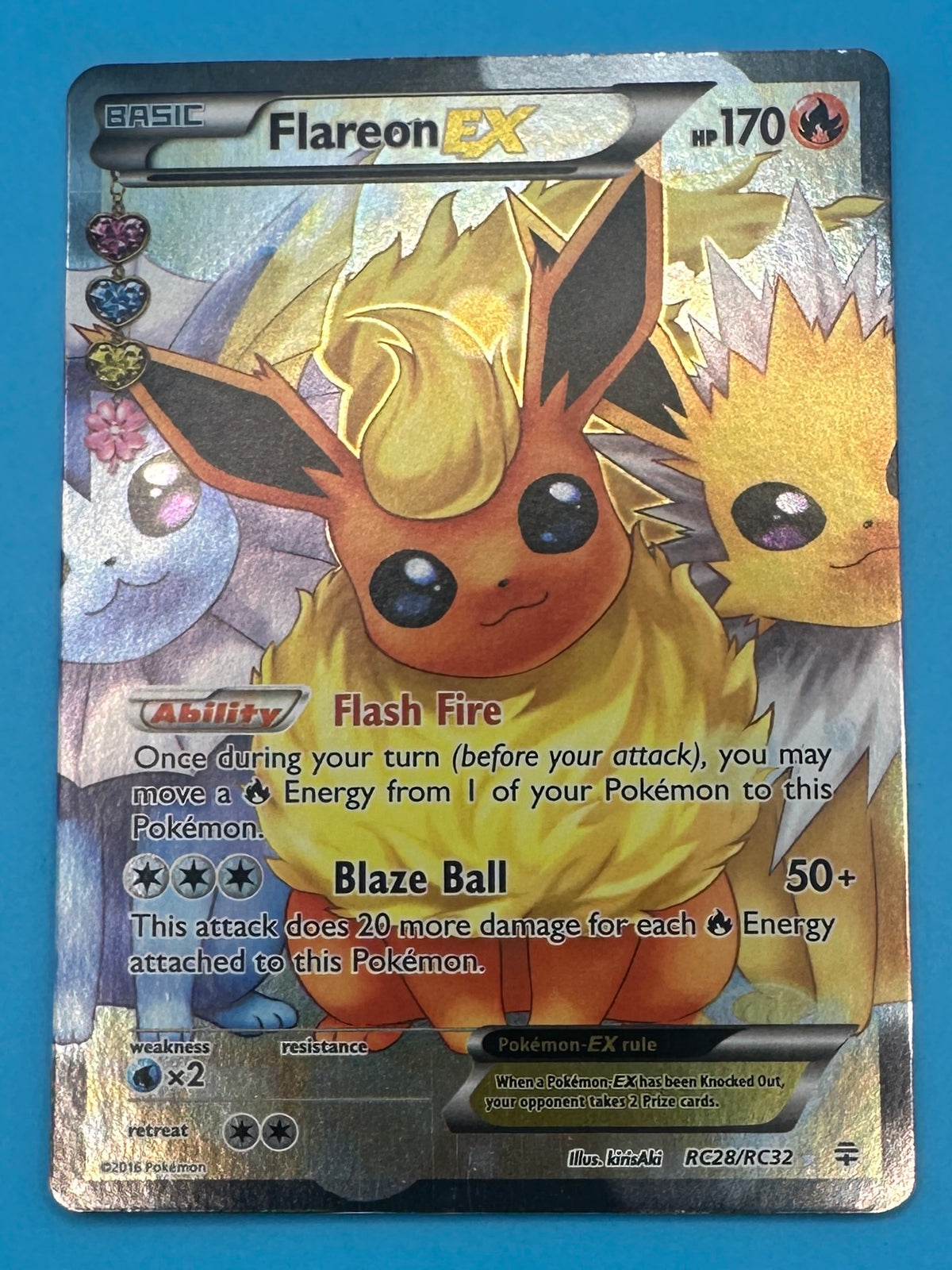 Pokémon 2016 Flareon EX RC28 - Generations
