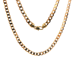 9ct Yellow Gold Classic Cuban Chain Necklace