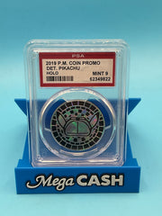 PSA 9 DET PIKACHU COIN