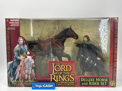 Toy Boz Aragorn & Brego LOTR The Two Towers Deluxe Horse & Rider Figure Set