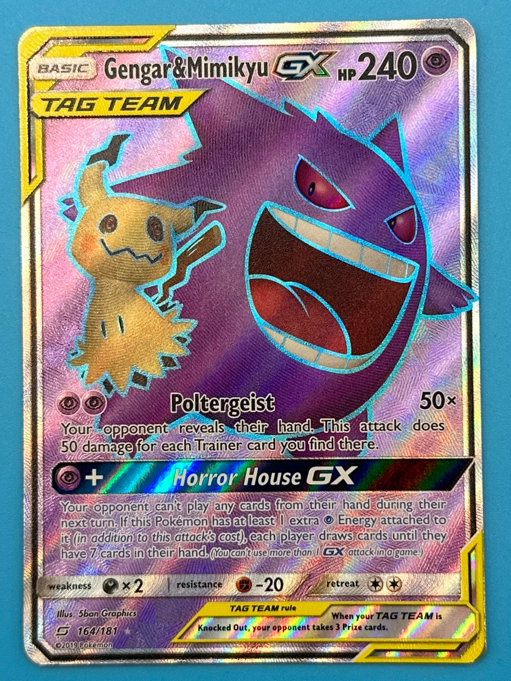 Pokémon 2019 Gengar & Mimikyu GX Full Art - Team Up