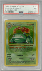 Pokemon PSA 7 Venusaur 15/102 Holo Shadowless