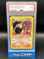 PSA 9 - Dark Charizard Holo - Rocket