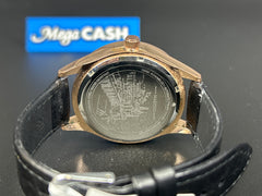 Maestro men’s watch with rose gold bezel