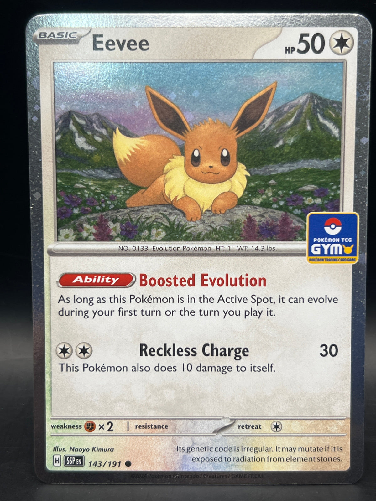 Eevee [Gym Stamp Asia Exclusive] - 143/191 - Surging Sparks