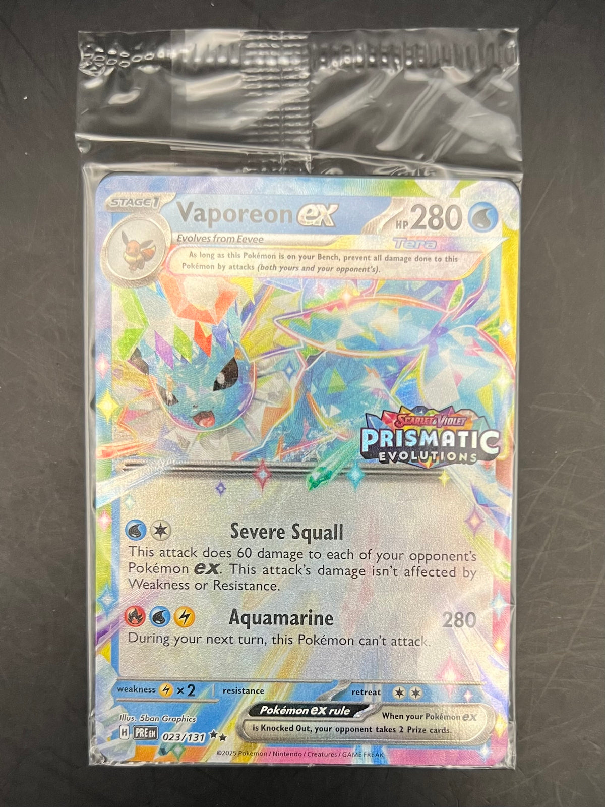 Vaporeon EX - Surprise Box Promo (Sealed)
