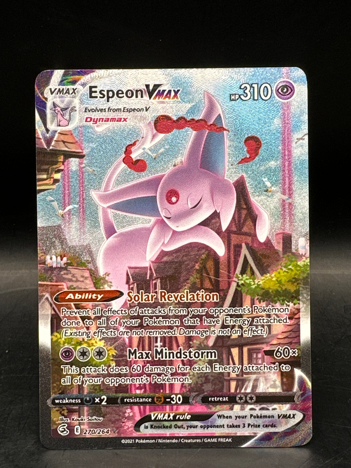 Pokemon - Espeon Vmax 270/264 Sword & Shield Fusion Strike