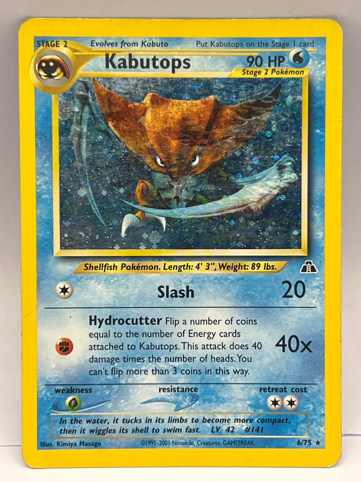 Pokémon - Kabutops Holo 6/75 Neo Discovery