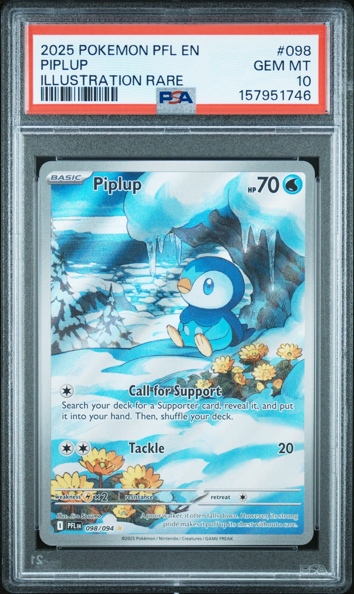 Pokémon - PSA 10 Piplup 098/094