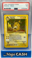 Pokémon - PSA 7 Raichu Holo 14/64 Fossil