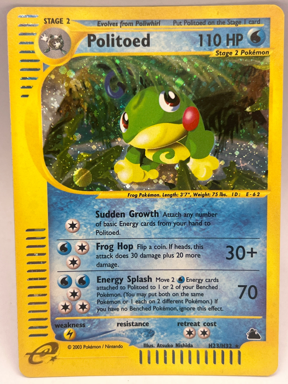 Pokémon - Politoed H23/H32 Holo Skyridge