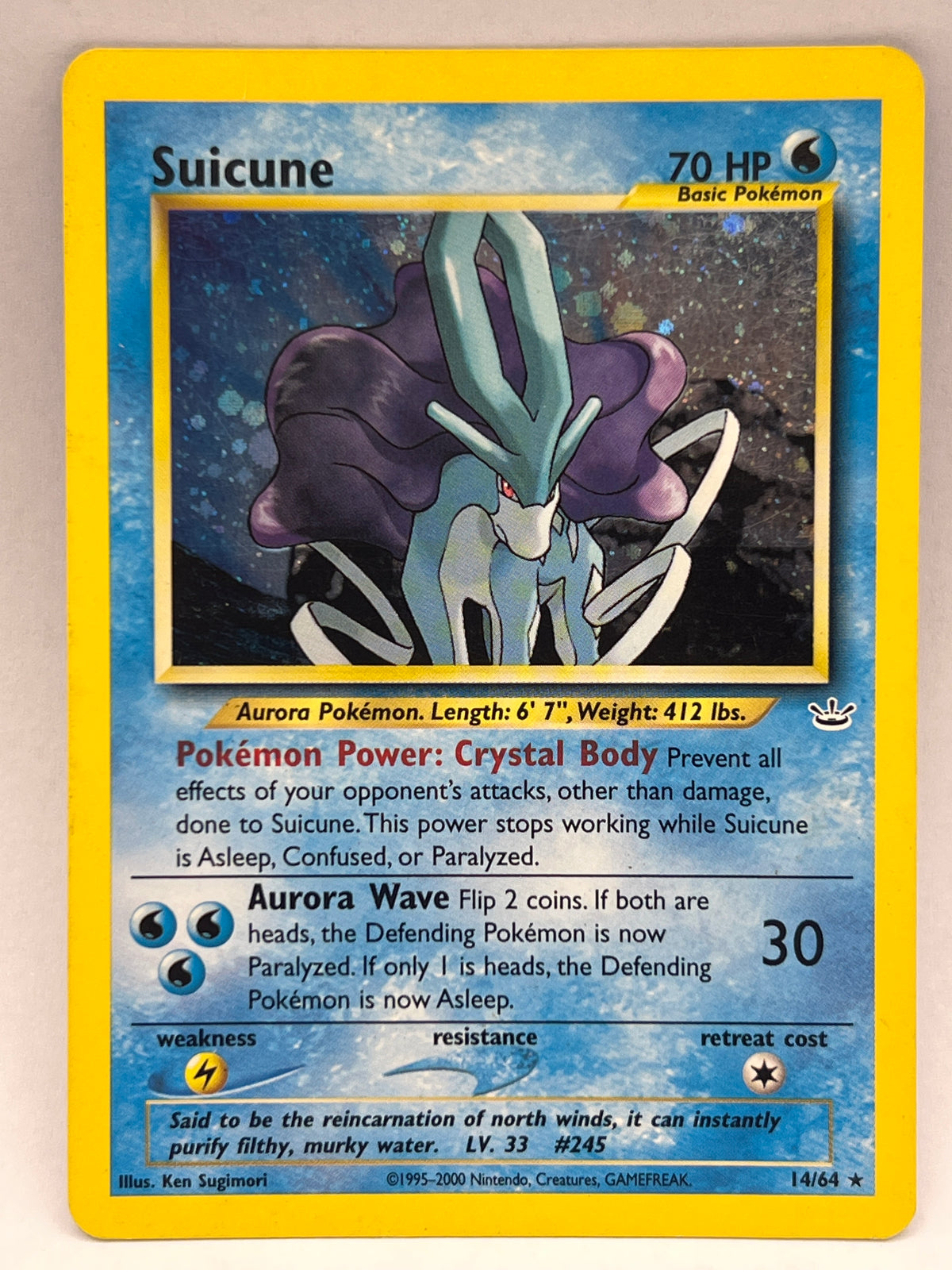 Pokémon - Suicune Holo 14/64 Neo Revelation