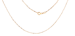 18ct Yellow Gold Delicate Fine Link Chain Necklace