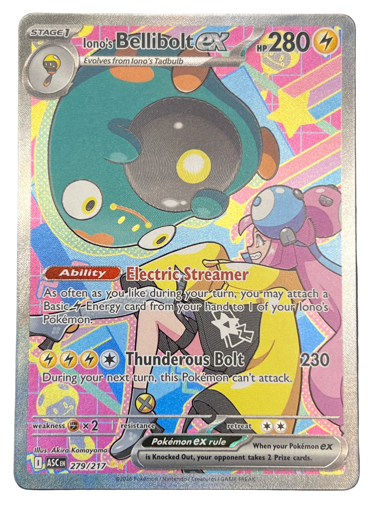 Pokémon - Iono’s Bellibolt Ex - 279/217 - Acsended Heroes