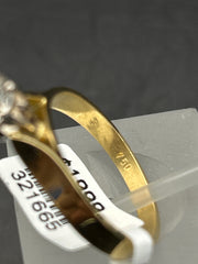 Ladies 18ct Gold 0.61ct Diamond Ring Size Q / 8.5 US