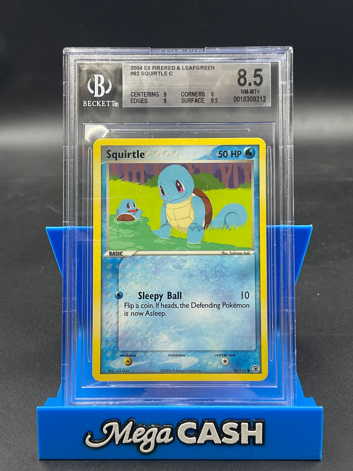 BGS 8.5 Squirtle 82/112 Ex Firered & Leafgreen