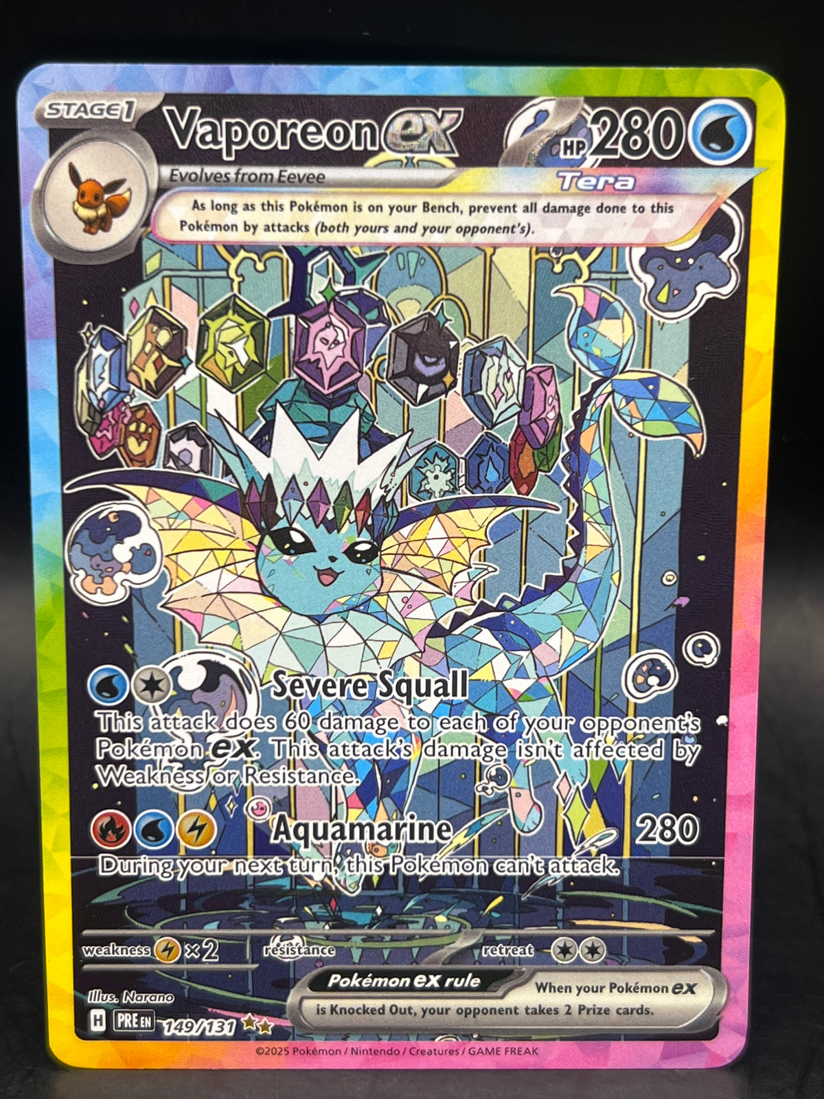 Vaporeon EX 149/131 Prismatic Evolutions