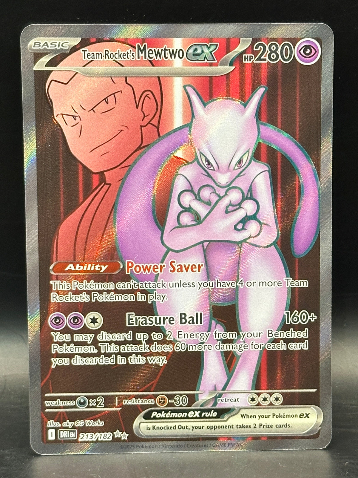 Team Rocket’s Mewtwo EX - Destined Rivals - 213/182