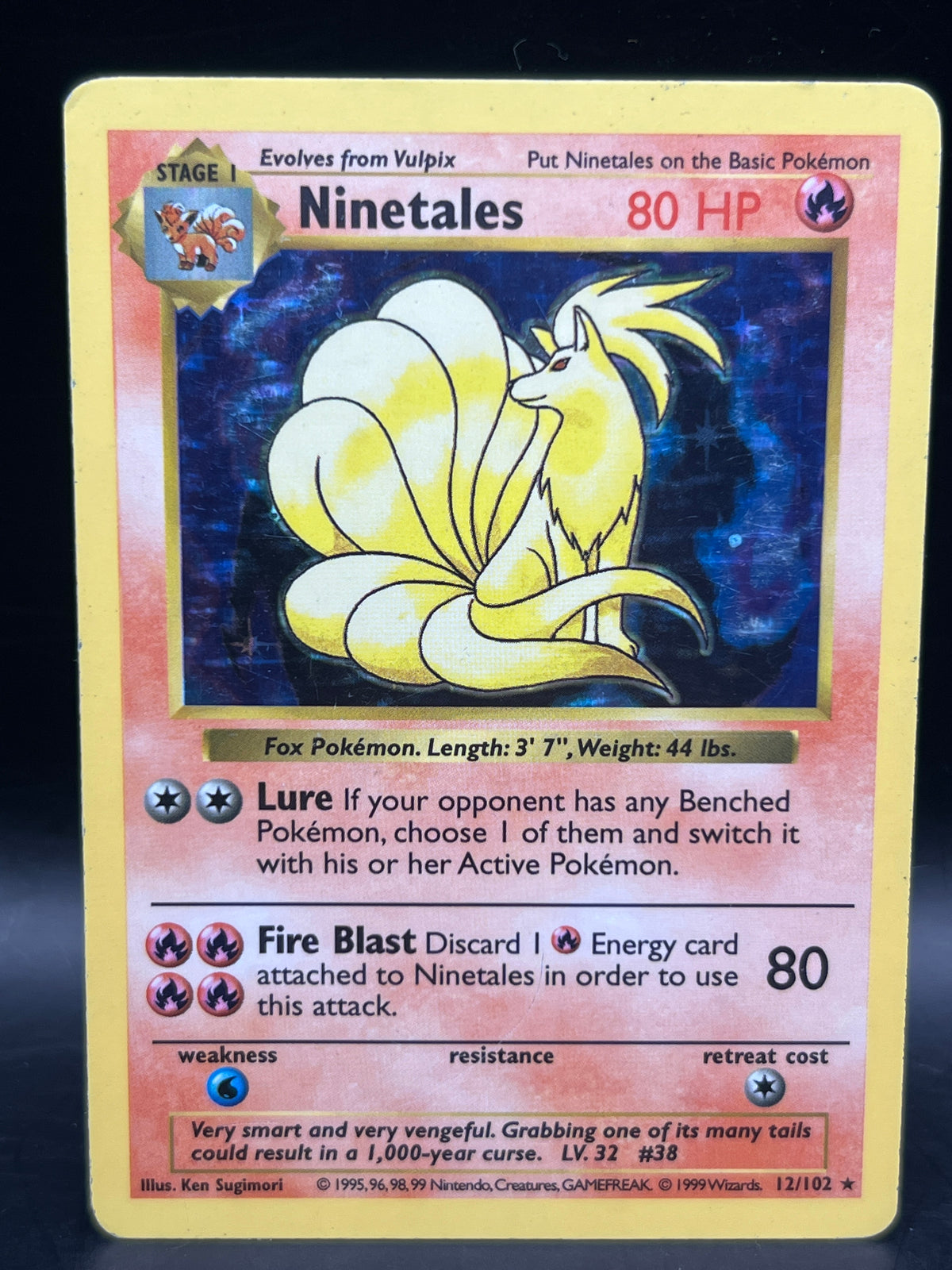 Ninetails 12/102 Holo Shadowless