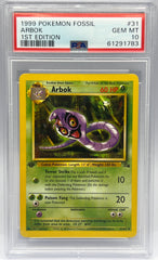 Pokémon - Arbok 31/62 Fossil 1ST Edition PSA 10