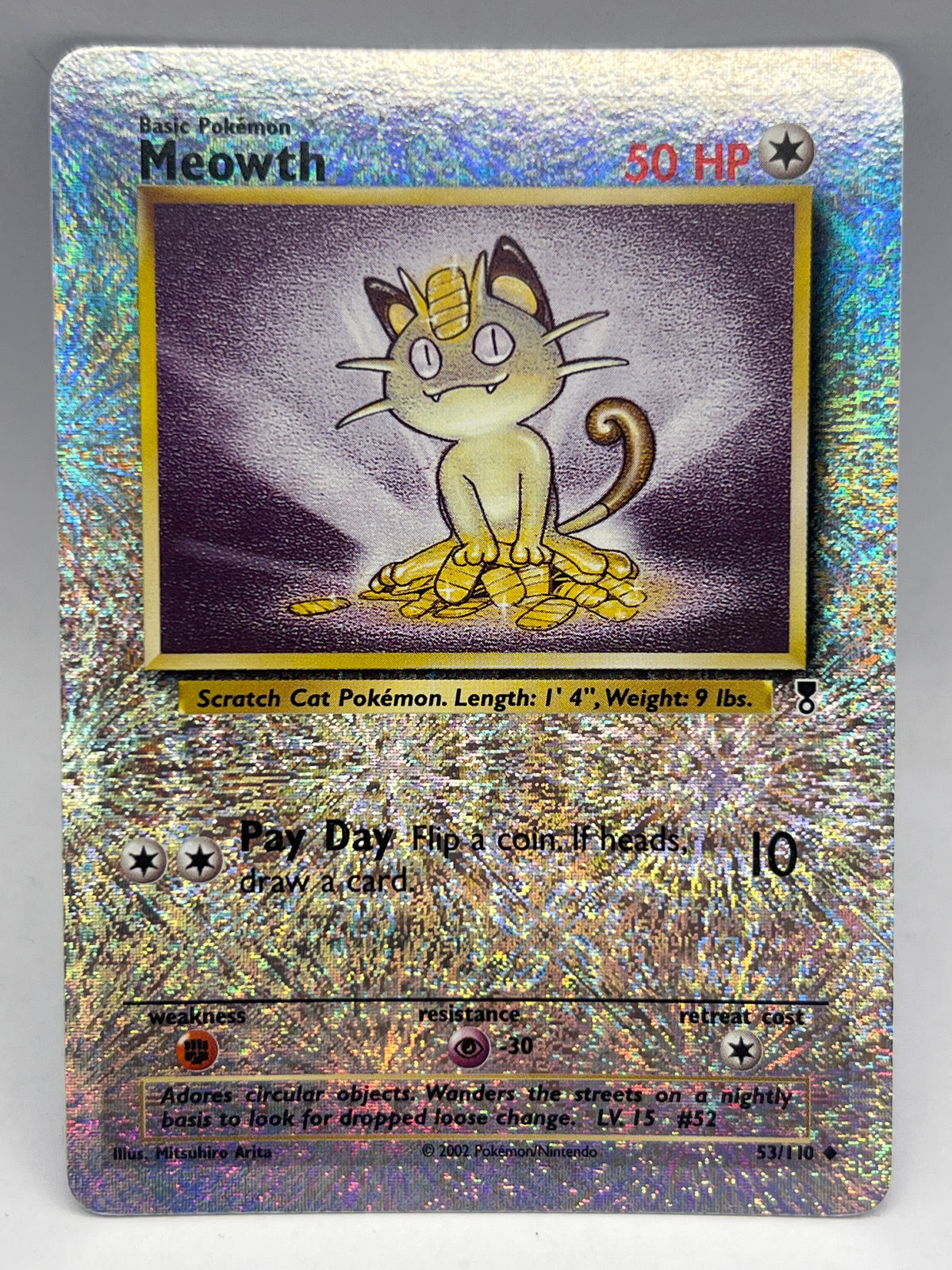 Pokémon - Meowth 53/110 Rev Holo Legendary Collection