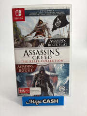 ASSASSIN'S CREED THE REBEL COLLECTION NINTENDO SWITCH GAME (BLACK FLAG+ROGUE)