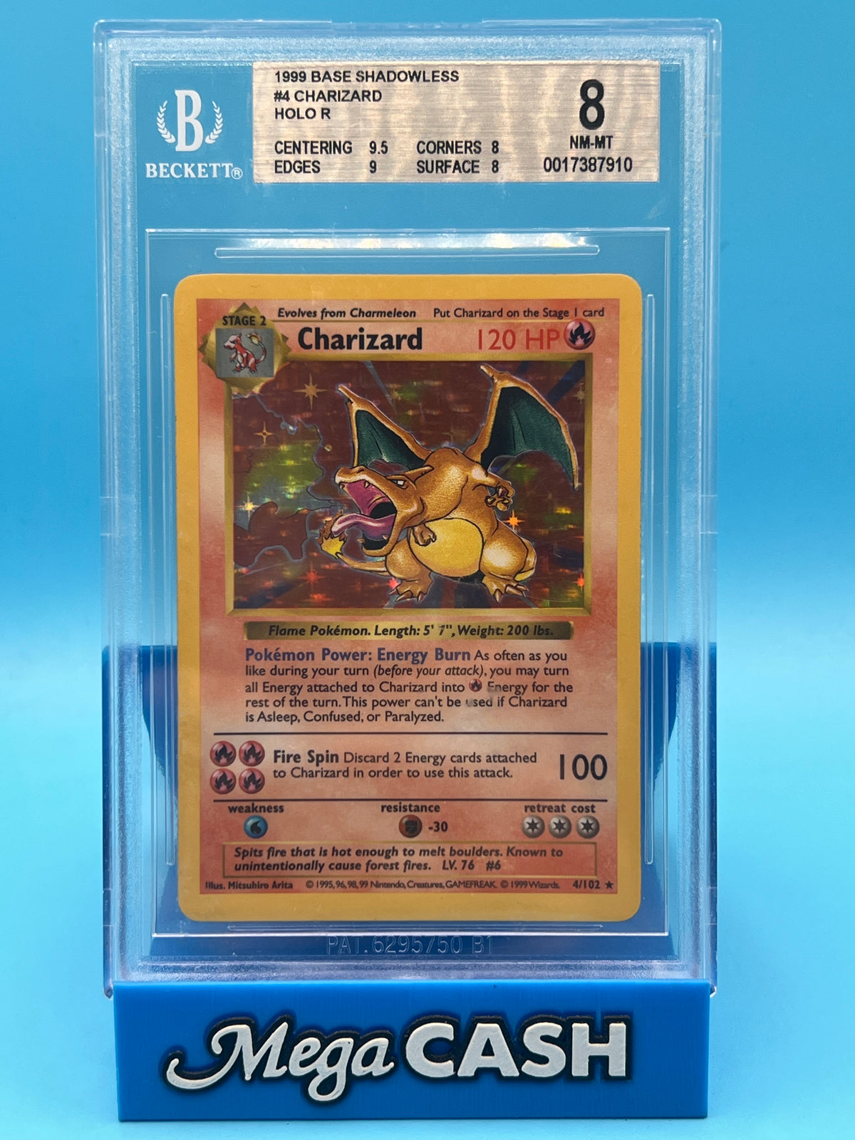 BGS 8 SHADOWLESS CHARIZARD