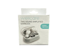 WellCare TWS Sound Amplified Earbuds - White
