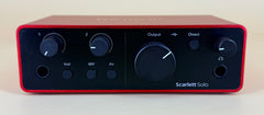 Focusrite Scarlett Solo 4th Gen Microphone Input