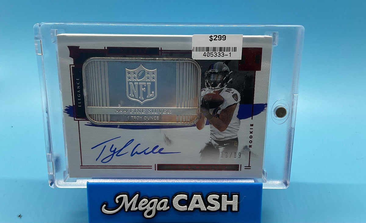 2021 Panini Impeccable Tylan Wallace 13/19 1 Troy Ounce Silver