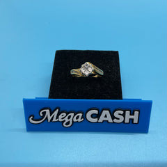 Ladies 18ct With Diamond Stone Solid Gold Ring Size -7 / Size O / 15-55