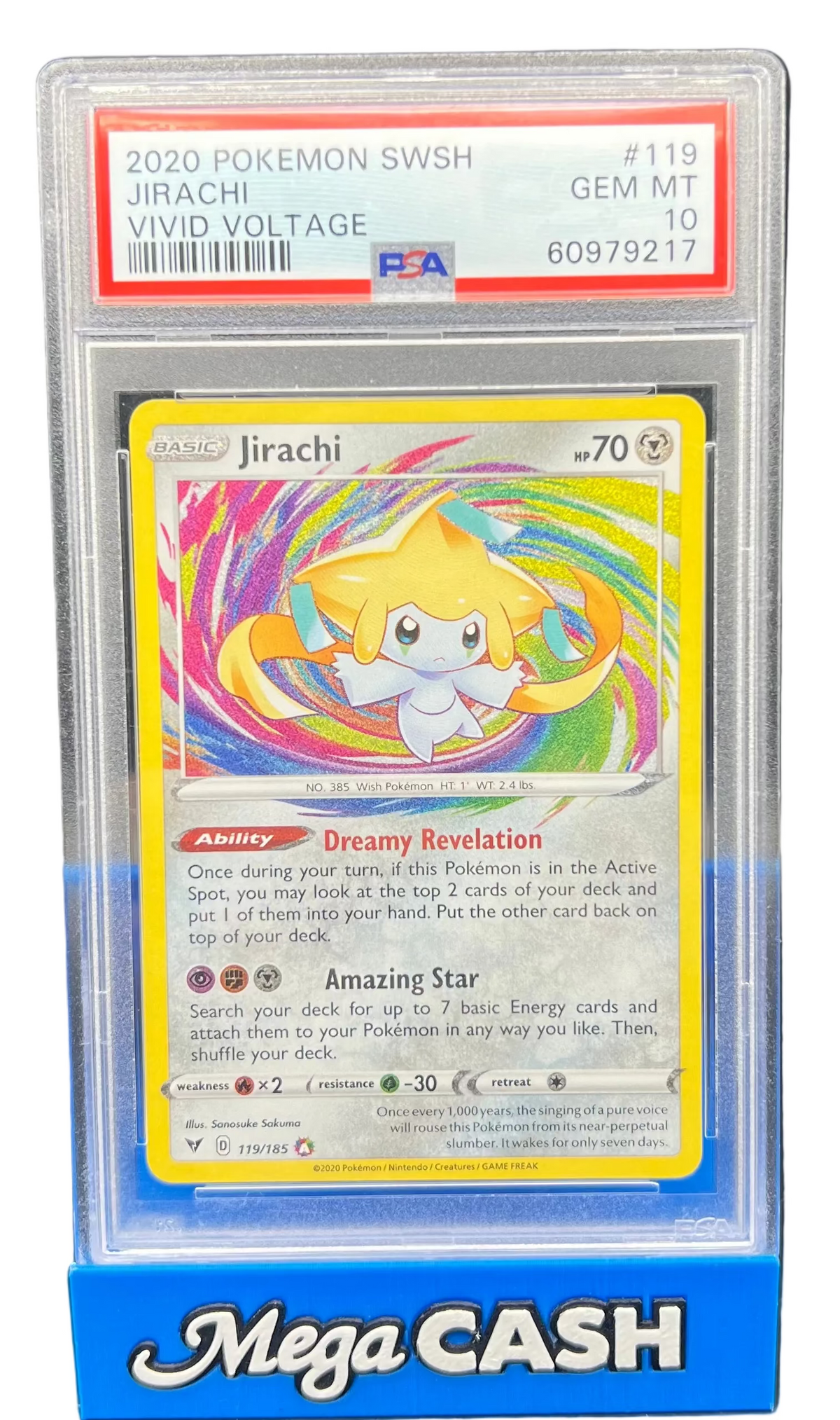 Pokémon - PSA 10 Jirachi  119/185 Vivid Voltage