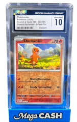 Pokémon - CGC 10 Charmander 004/165 Cosmos Rev Holo Costco Exclusive