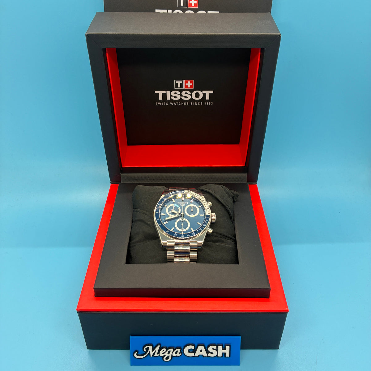 Tissot 40MM Chronograph Watch - PR516 - With Box, Spare Links, & Start Guide Manual