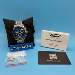 Tissot 40MM Chronograph Watch - PR516 - With Box, Spare Links, & Start Guide Manual